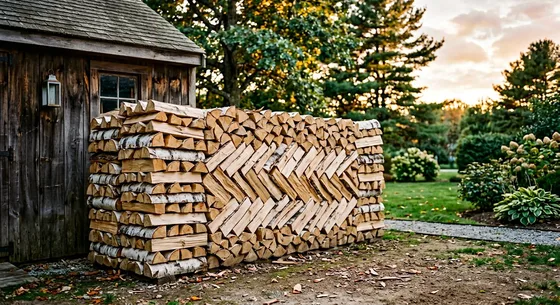 Укладка дров в Химках, улица Каминная, 12