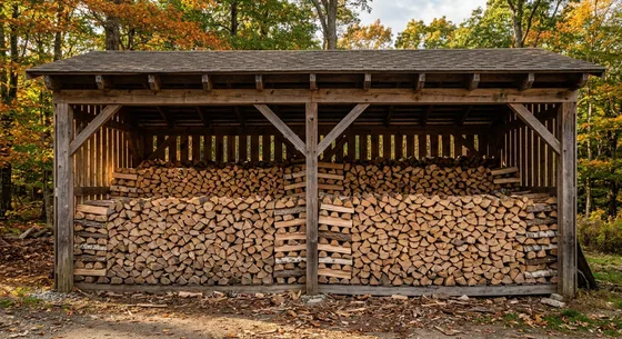 Укладка дров в Химках, улица Речная, 33